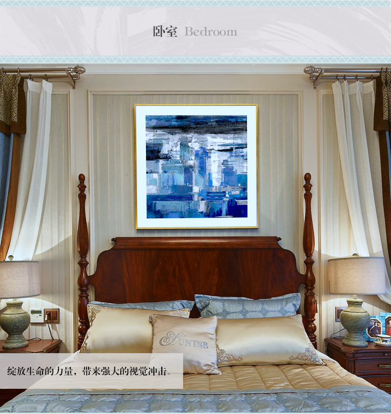 抽象晶瓷工藝畫 客廳裝飾畫 樣板房掛畫 玄關晶瓷畫 純手繪油畫 凌痕