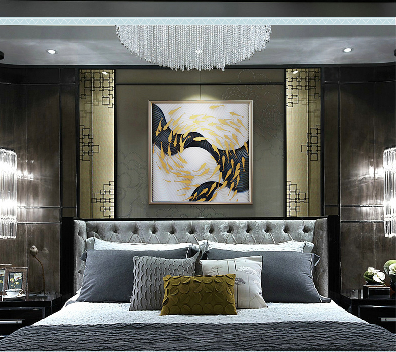 輕奢玄關(guān)裝飾畫 實物畫 餐廳壁畫 客廳組合掛畫 墻畫 遨游