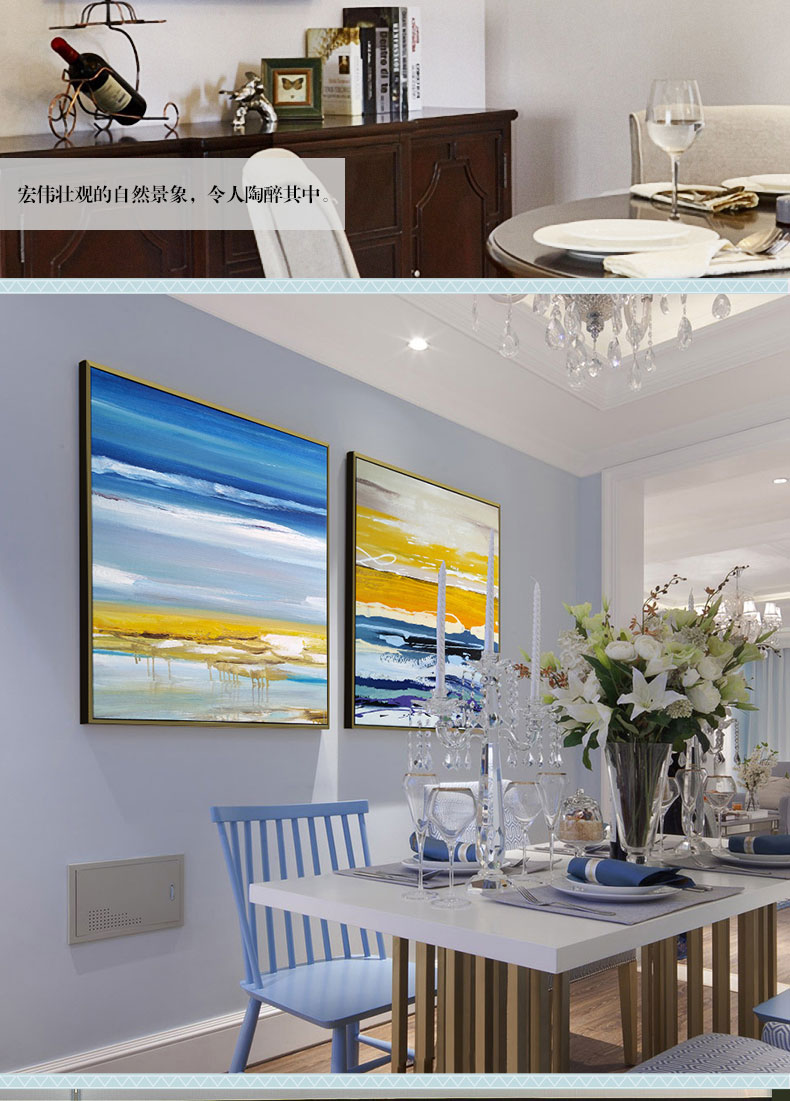 手繪油畫 客廳臥室裝飾畫餐廳壁畫 方版現(xiàn)代簡約抽象畫  無際