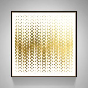 現(xiàn)代簡約客廳裝飾畫 抽象風(fēng)格臥室床頭掛畫  晶瓷畫 金色年華