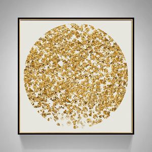 現(xiàn)代簡約客廳裝飾畫 抽象風(fēng)格臥室床頭掛畫  晶瓷畫 金色年華