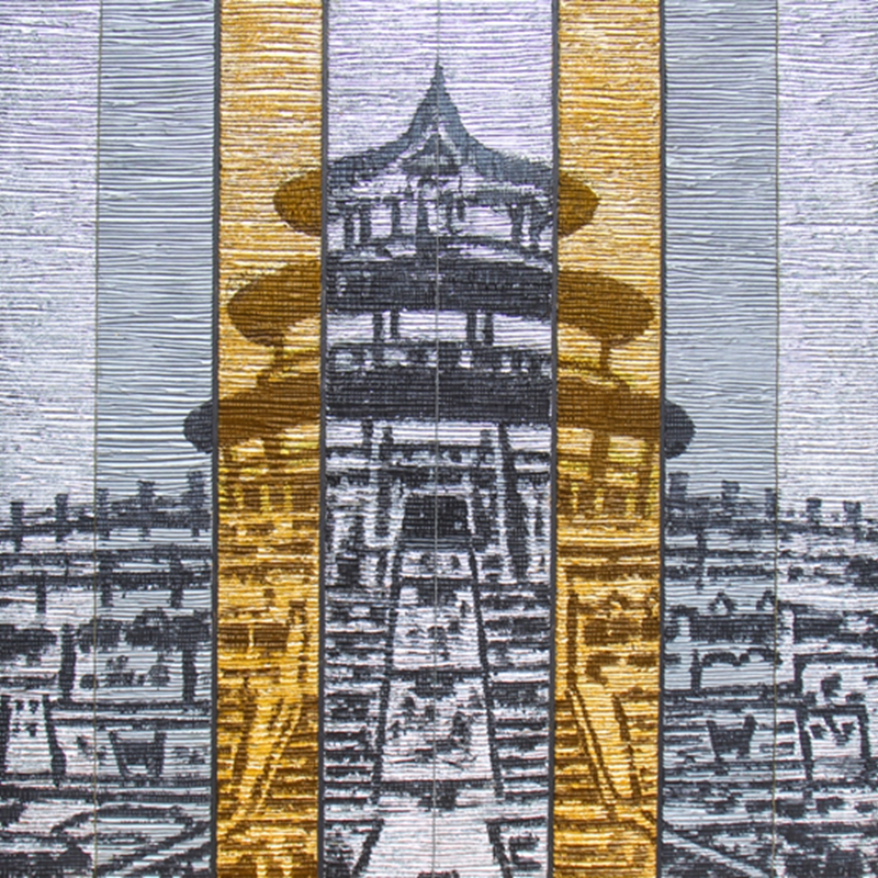 新中式客廳裝飾畫 臥室原創(chuàng)純手繪畫 玄關環(huán)保PS框掛畫 天壇