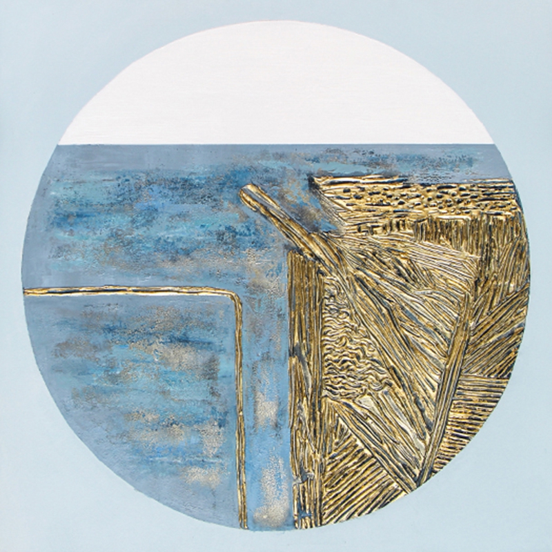 抽象客廳裝飾畫 臥室原創(chuàng)純手繪抽象畫 走廊過(guò)道鋁合金框掛畫 抽象畫3