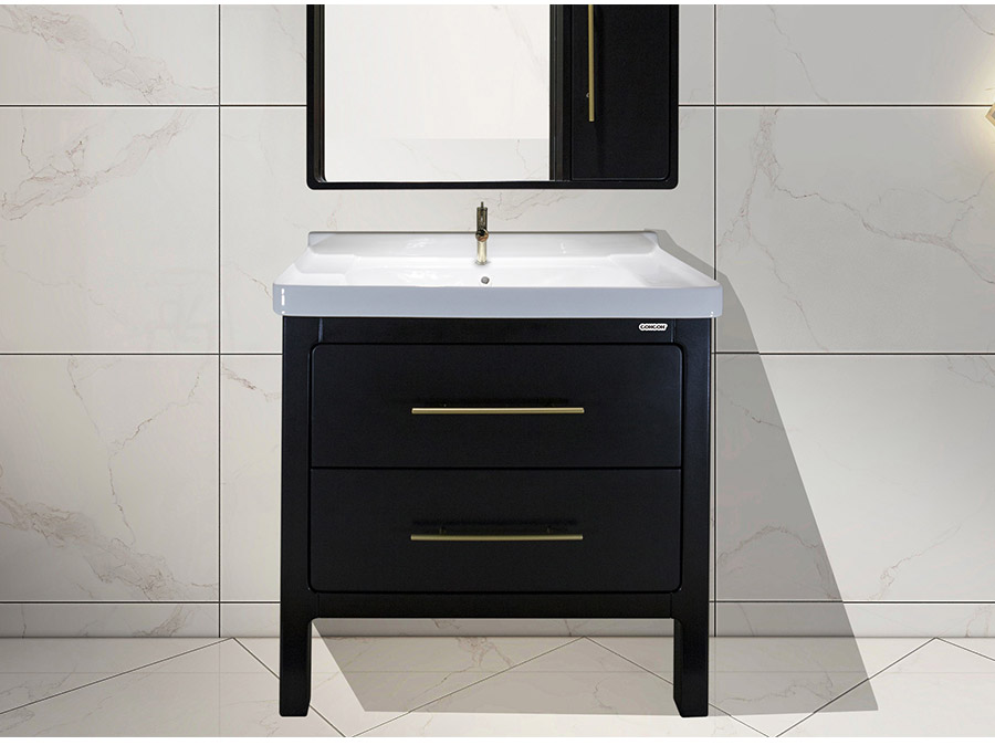 落地式陶瓷浴室柜,現(xiàn)代簡約實(shí)木浴室柜,GOHGOH浴室柜