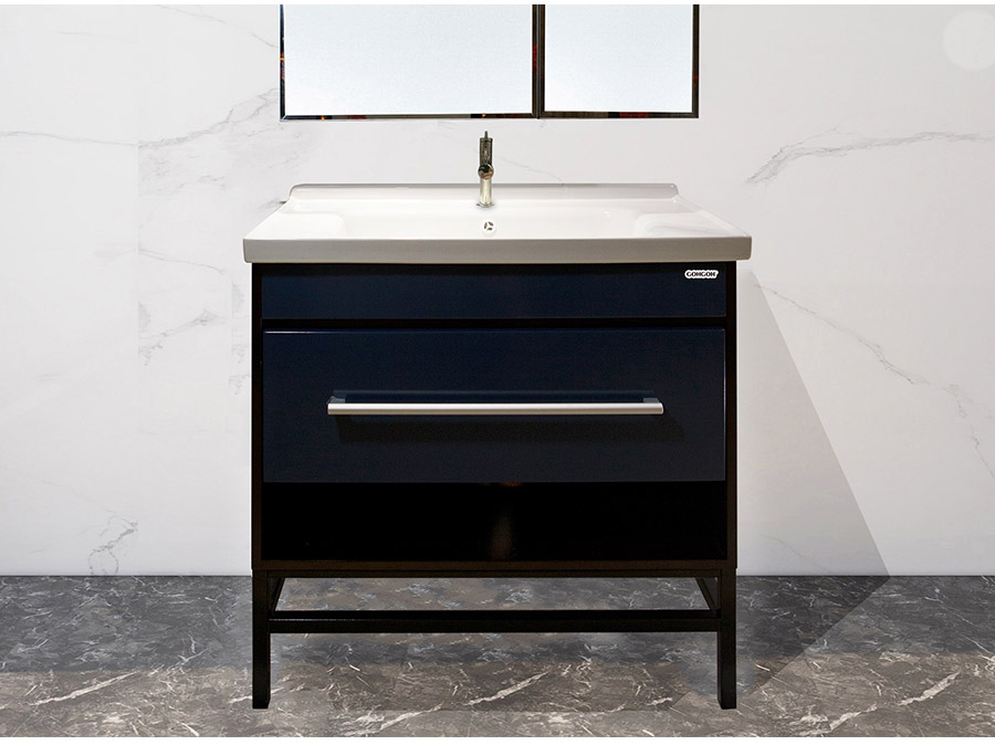 落地式陶瓷浴室柜,現(xiàn)代簡約實木浴室柜,GOHGOH浴室柜