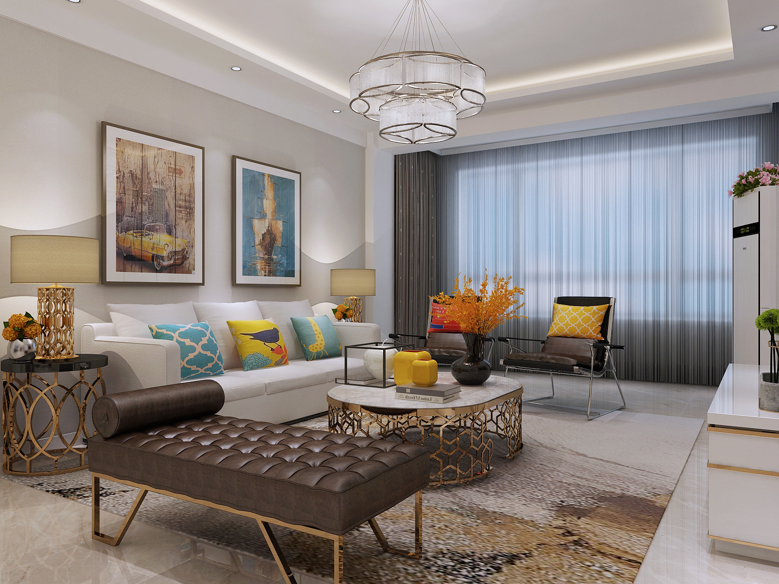 現(xiàn)代風格裝修案例賞析-遼陽家裝案例